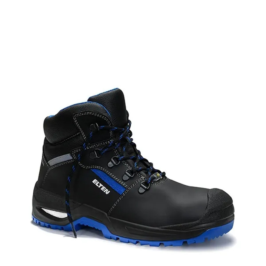 Elten Sicherheitsschnürstiefel Leonardo Xxsg S3 ESD aus Rindleder in Black-Blue, Größe 47 - Bild 2