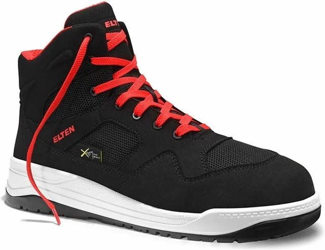 Elten Sicherheitsschnürstiefel LAKERS M BLACK Mid ESD S1PS in Schwarz, Größe 43 - Bild 1