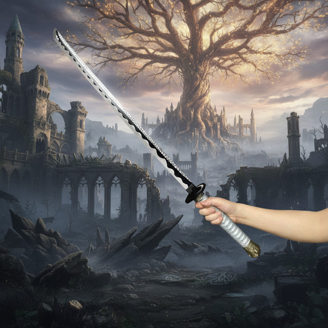 Bandai Elden Ring Moonveil Katana, Schwert, 103 cm, Anime Cosplay Requisite - Bild 1