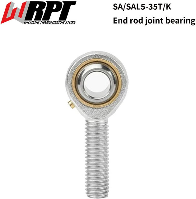 WRPT Gelenklager für Stangenende Fisheye in Silber, Modelle SA5T-K SA6T-K SA8T-K SAL10T-K SAL12T-K, Universaldrehung mit individueller Anpassungsmöglichkeit - Bild 1