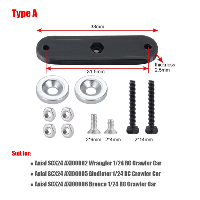 AXSPEED Magnet Karosserie-Säulenpfostenhalterung für Axial SCX24 1/24 RC Crawler Car - Bild 2
