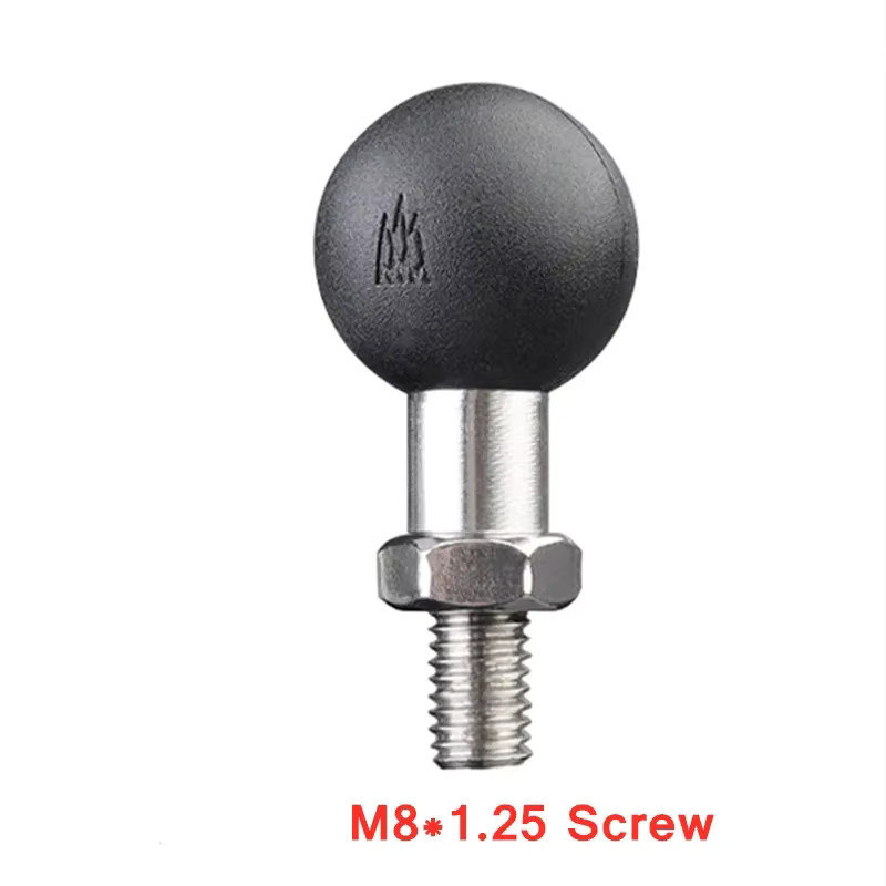 Pljljmsw Kugelkopf Mount Adapter 25mm für RAM Halterungen, Schwarz, kompatibel mit M6 M8 M10 Schrauben für Motorrad und Fahrrad Spiegelhalterung - Bild 3