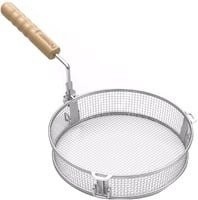 Petromax Grillkorb und Frittierkorb aus Edelstahl in Silber mit Holzgriff - Bild 1