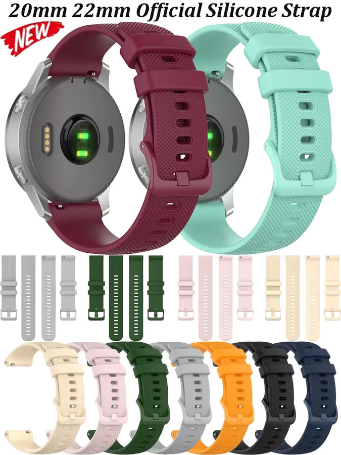Garmin Uhrenarmband Silikon, 20/22 mm, Weiß, Unisex - Bild 3
