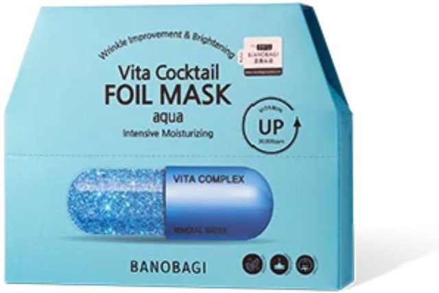 BANOBAGI Vita Cocktail Folienmaske Aqua, 10 x 30 ml, mit Hyaluronsäure - Bild 1