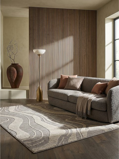 Abstrakt Teppich Kadima Design von LEAM in Grau, B/T: 160 x 223 cm - Bild 1
