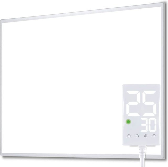 Heidenfeld Infrarotheizung HF-HP100-3 mit Thermostat, weiß, 300-1200 Watt - Bild 1