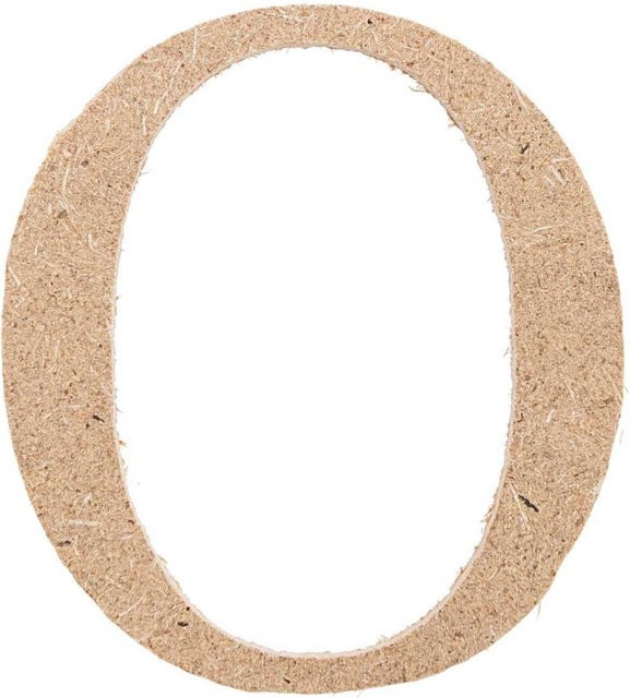 Rico Design Mini Großbuchstabe O aus MDF Holz - Bild 1