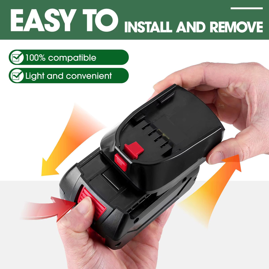 Makita Akku-Adapter für 18V Akku BL1840B zur Nutzung mit Bosch PBA Lithium-Elektrowerkzeugen in Schwarz - Bild 1