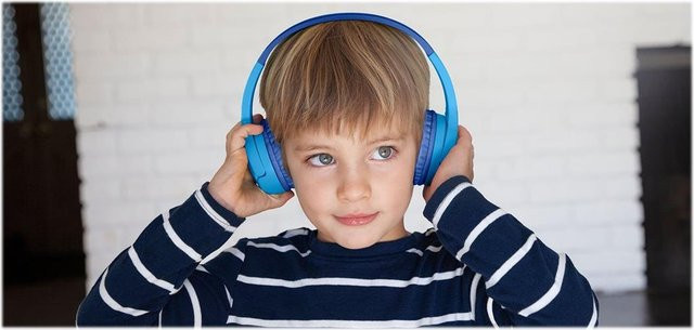 Belkin SoundForm Mini On-Ear Kopfhörer mit Mikrofon, Bluetooth und 3,5 mm Anschluss, Blau - Bild 1