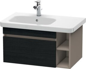 Duravit Waschtischunterschrank DuraStyle in Weiß und Basaltgrau, B: 73 cm, T: 44,8 cm, 1 Auszug - Bild 1