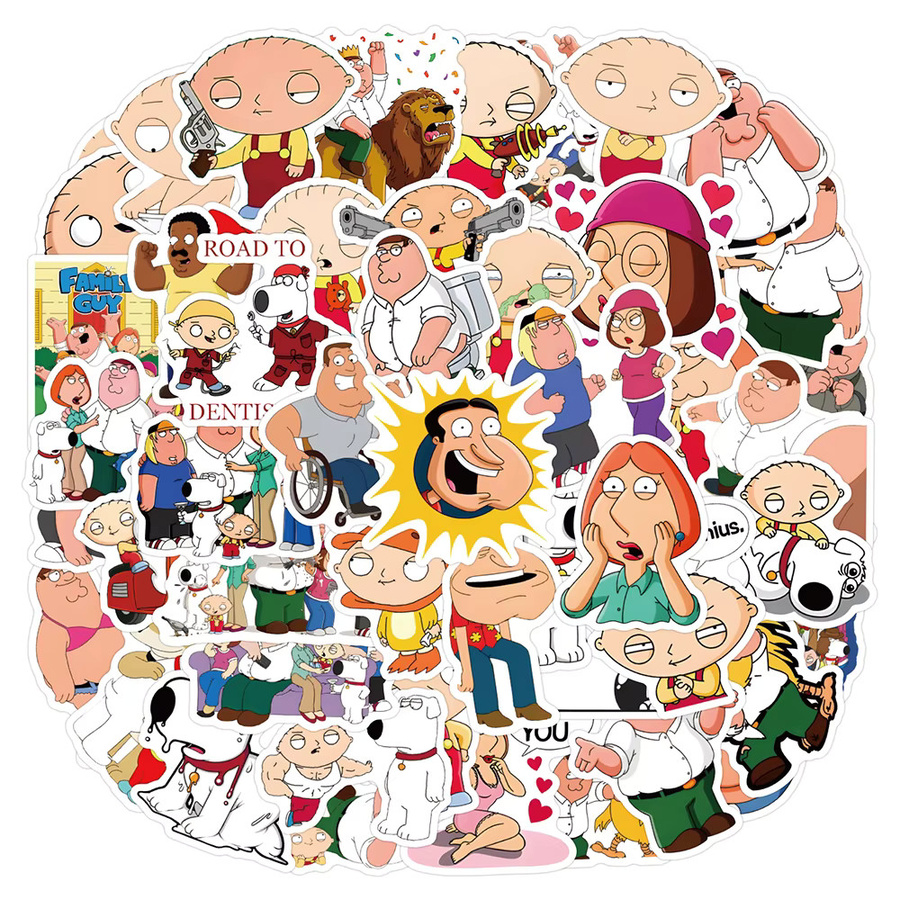 Family Guy Aufkleber, Cartoon Aufkleber, Bunt / Mehrfarbig, Kunststoff - Bild 2