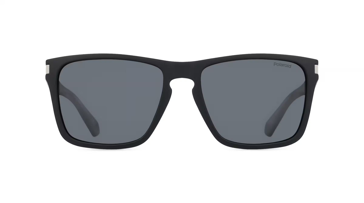 Polaroid PLD 2139/S Sonnenbrille, Vollrand, quadratisch, Kunststoff, Unisex, schwarz, grau - Bild 1