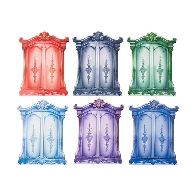 10 Stück Dekorative Kleider-Taschen Aufkleber für Sammelalben in Weiß, B: 18,0 cm, H: 11,5 cm - Bild 2