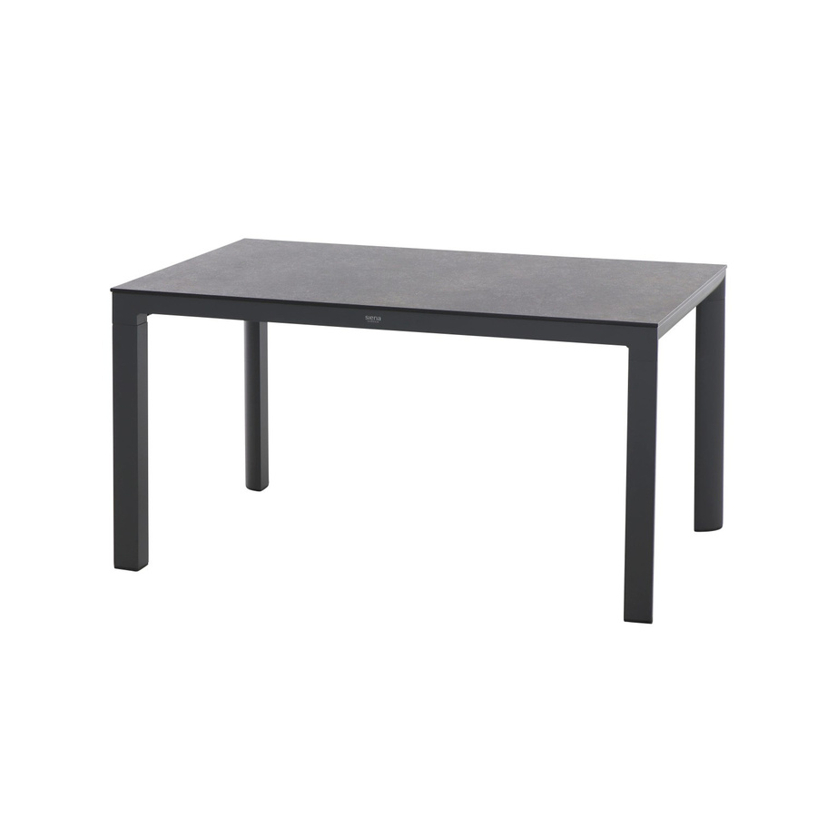 Siena Garden Gartentisch Silva Rechteckig HPL Titan Anthrazit B/T/H: 140 x 90 cm - Bild 2