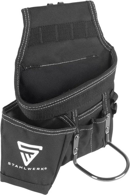 STAHLWERK Werkzeuggürtel Gürteltasche für Handwerker aus Polyester in Schwarz - Bild 1