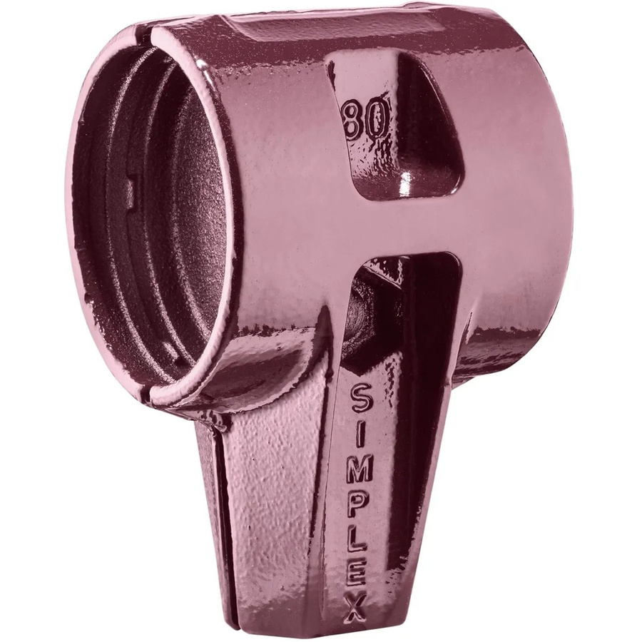 Halder SIMPLEX Schonhammergehäuse aus Aluminium ohne Einsätze und Stiel, Durchmesser: 80 mm - Bild 2