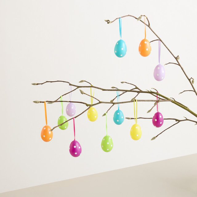 Osterhänger von BLUME2000 mit Punkten in Multicolour aus recyceltem Kunststoff - Bild 1