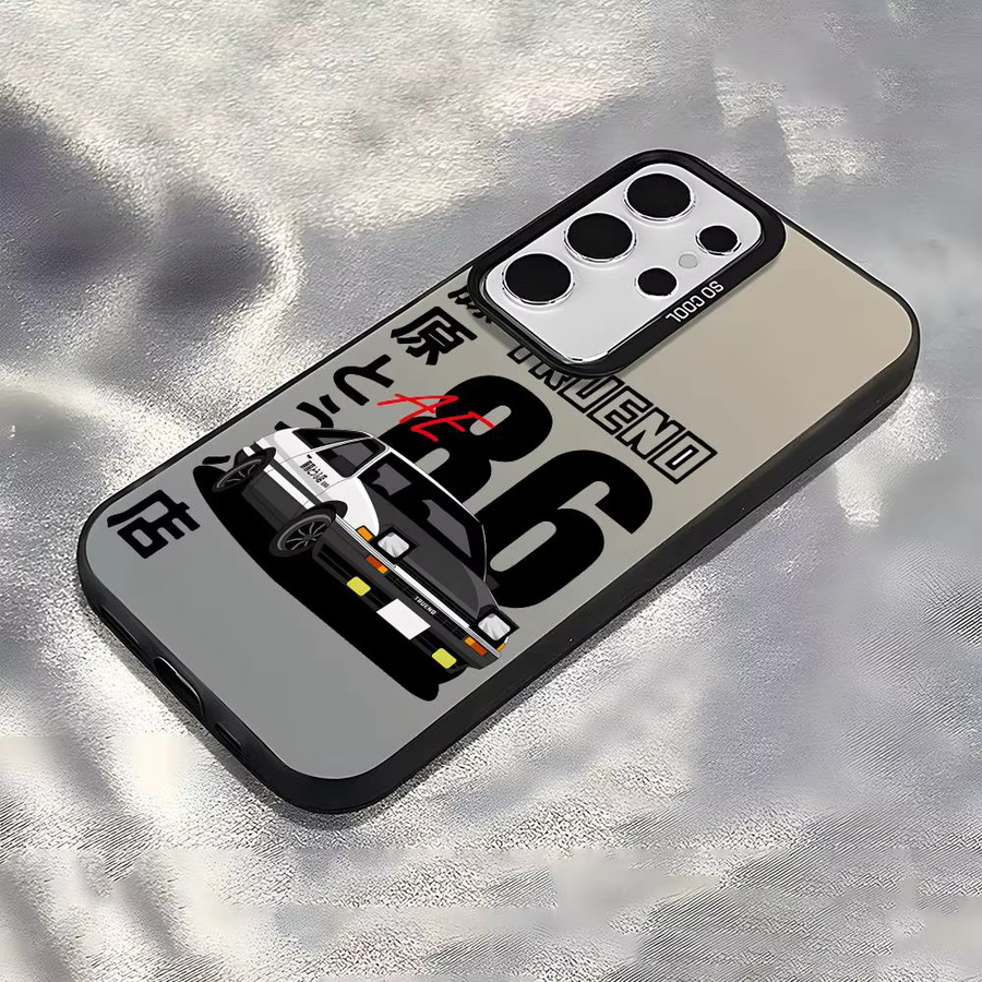 Silikon Handyhülle im Anime Initial D AE86 Design für Samsung Galaxy S25 S24 S23 S22 S20 Ultra in Silber und Bunt - Bild 4