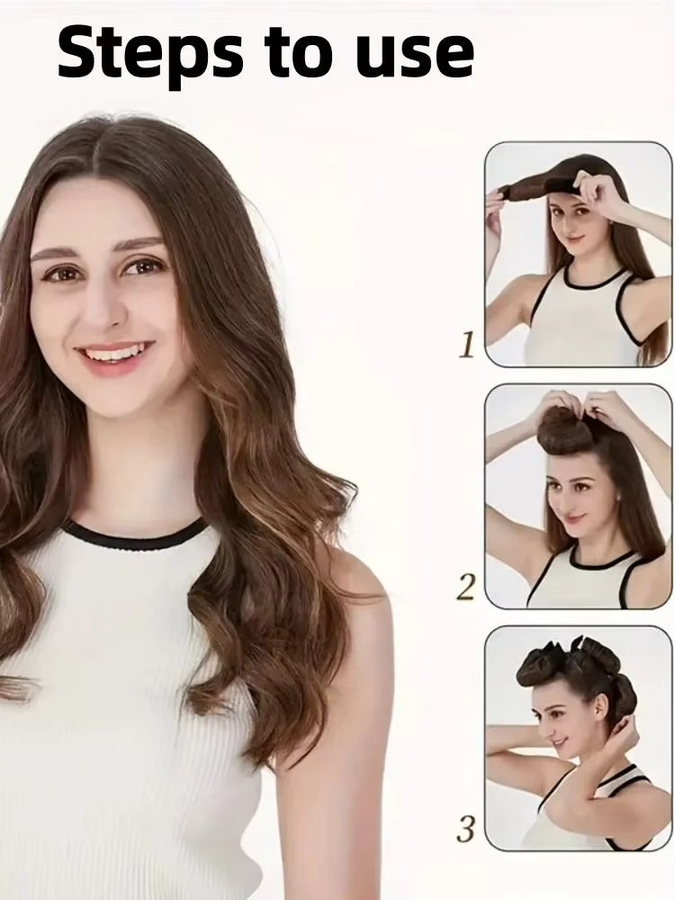 LUNCAY Heatless Lockenwickler, Unisex, für lockiges Haar - Bild 6