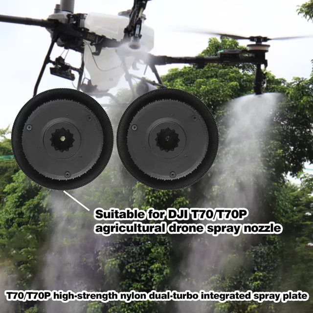 Doppelschichtige Zentrifugal-Spritzscheibe für DJI T100 T70 T70P Landwirtschaftssprühgeräte in Schwarz - Bild 1