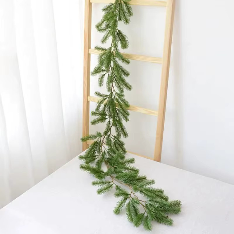 TTCY Künstliche Kiefer aus Rattan in Grün, Höhe: 180 cm, ideal für Garten, Hochzeit und Weihnachten - Bild 3