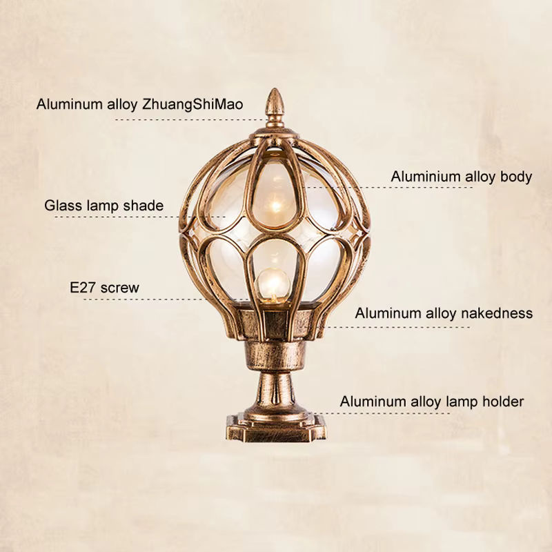 Wecus Nordische Wandlampe aus Aluminium in Schwarz für Außenbereich und Garten - Bild 3