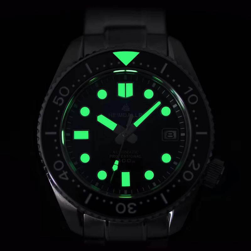 Heimdallr Taucheruhr, Automatik, Edelstahl, Saphirglas, 30 ATM, Herren - Bild 5