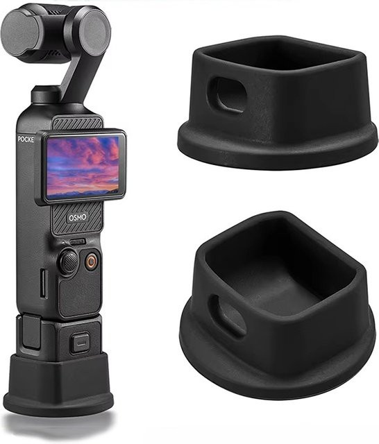 Silikon-Dockingstation für DJI Osmo Pocket 3 Sportkamera in Schwarz, rutschfeste Erweiterungsbasis und Halterung für Handheld-Gimbal - Bild 1