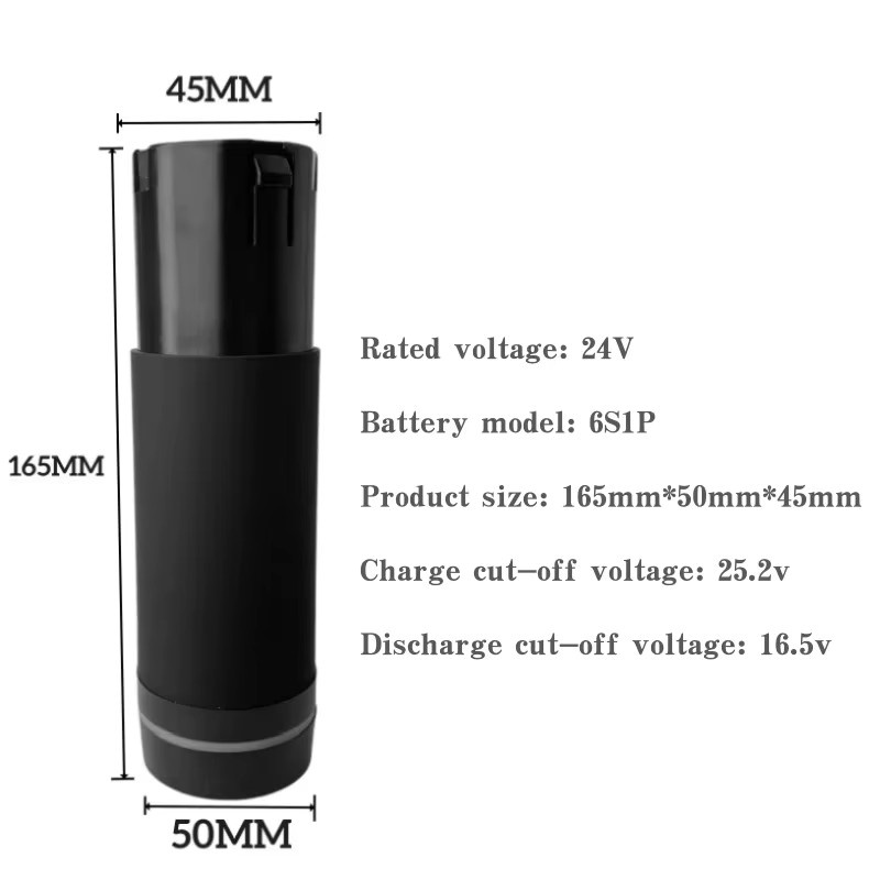 Aimjin Lithium-Ionen Batterie 24V 4800mAh in Schwarz für Massagepistolen und Faszienpistolen - Bild 2