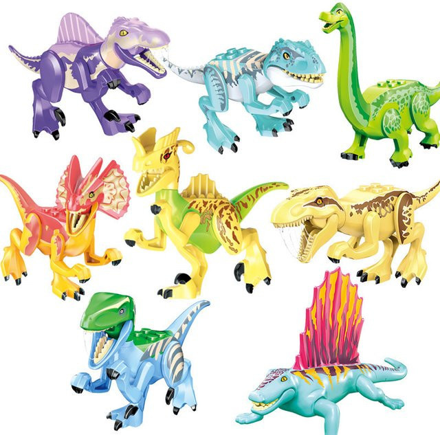 Kennie Dinosaurier Tyrannosaurus Rex Rückgrat-Drache, Bausteine, Bunt / Mehrfarbig - Bild 1