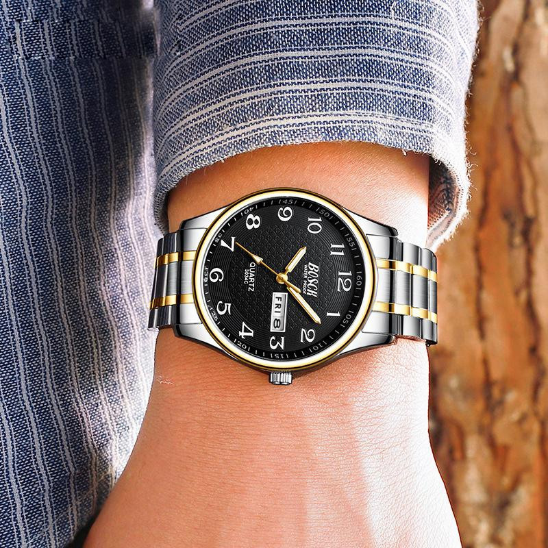 Dream Wristwatches Armbanduhr, Quarz, Edelstahl, Gold, Herren, 40 mm - Bild 1