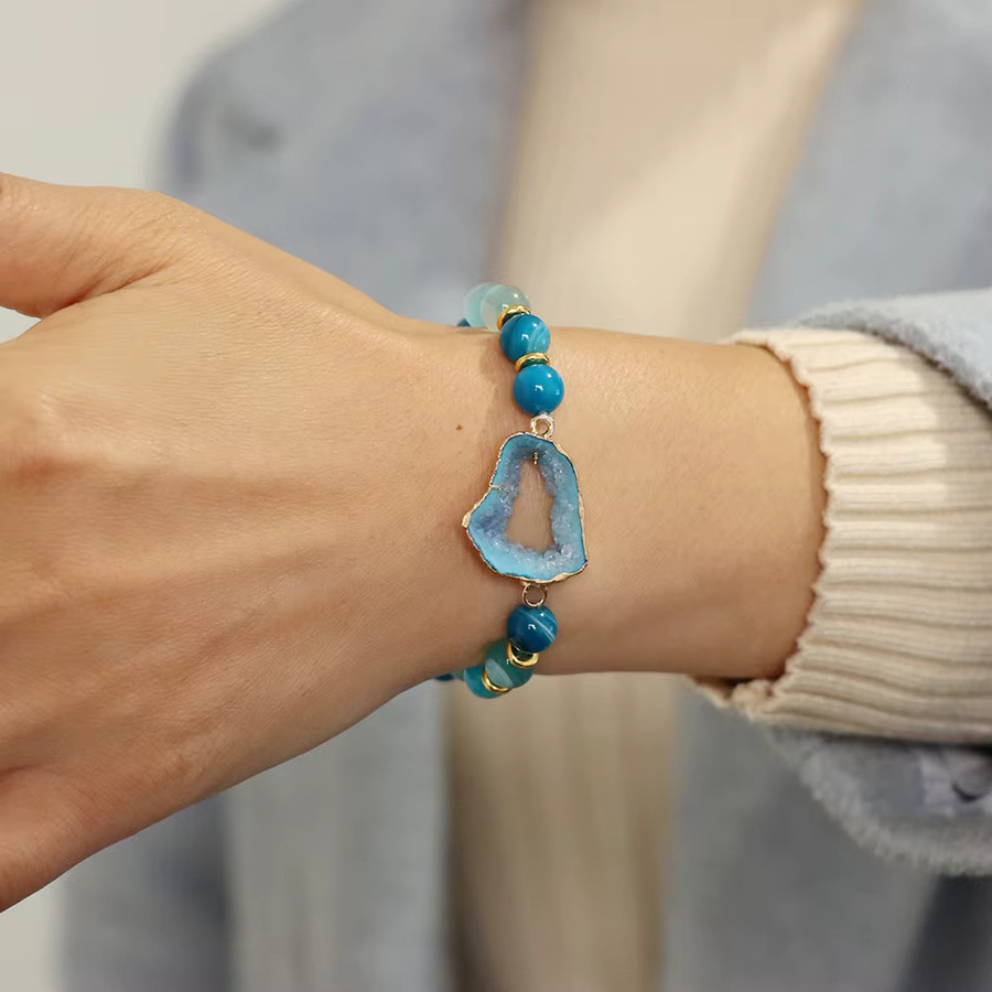 Armband Achat, Blau, Unisex - Bild 2