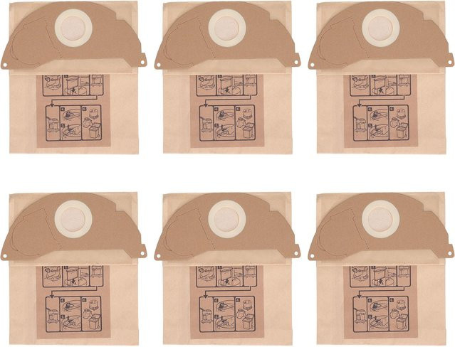Kärcher Staubsauger-Papier-Müll-Staubbeutel in Beige für WD2250 A2004 A2054 MV2 - Bild 1