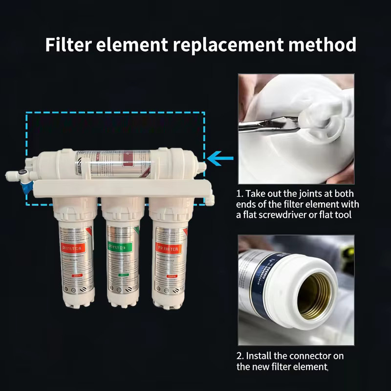 BROVA Ultrafiltrationsfilter für Haushalt und Küche, 5-Stufen oder 6-Stufen mit 0,01 Mikron Filtrationsgenauigkeit, Farbe: Weiß, B/T/H: 25,3 x 30,5 cm - Bild 4
