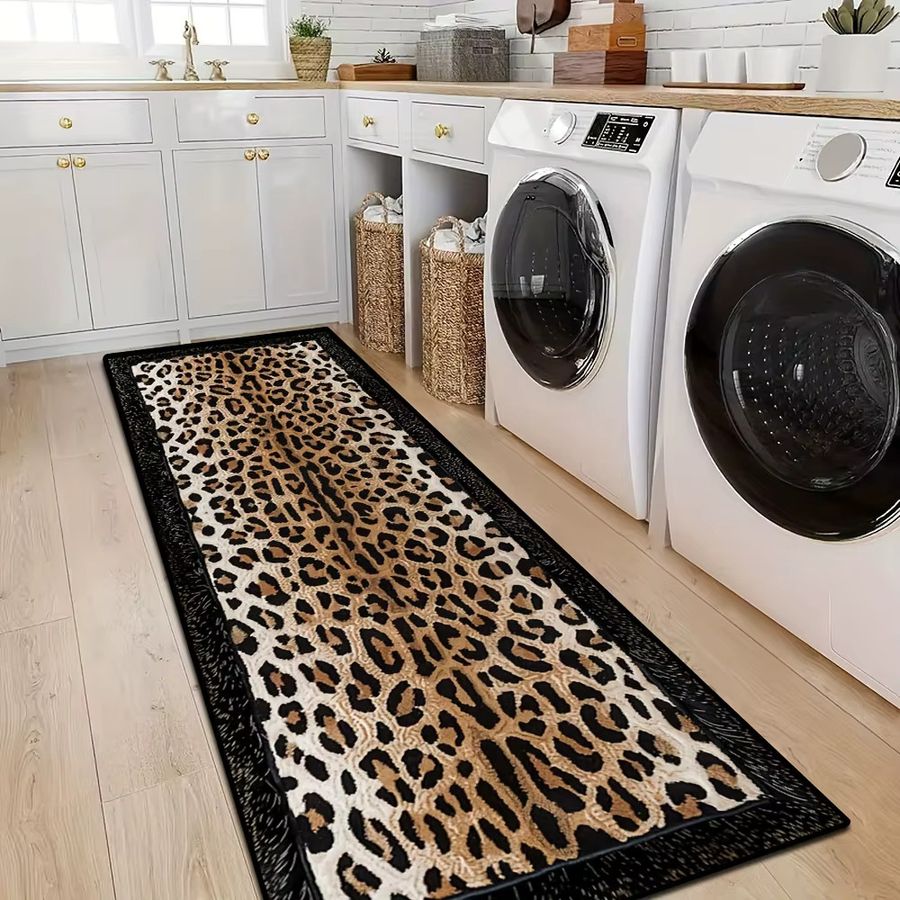 VIKAMA Teppichläufer mit Leopardenmuster für Wohnzimmer, Flur oder Schlafzimmer - Bild 3