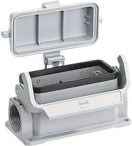 Sockelgehäuse Harting Han 24B-asg1-LB-K-21 aus Kunststoff in Grau - Bild 1
