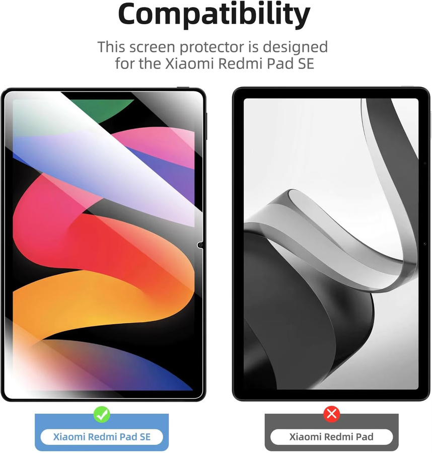 Xiaomi Schutzglas für Redmi Pad SE 11 Zoll (2023) Transparent HD Anti-Fingerabdruck 9H Härtegrad - Bild 2