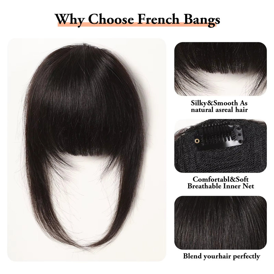 HAIRCUBE Clip-in-Haarverlängerungen Echthaar-Pony, Damen - Bild 3
