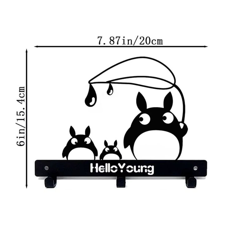 CIFBUY Totoro Baby Wandhalterung für Schlüssel und Handtücher - Bild 2