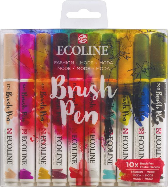 ECOLINE Brush Pen Set mit 10 multicolor Wasserfarben-Stiften - Bild 1