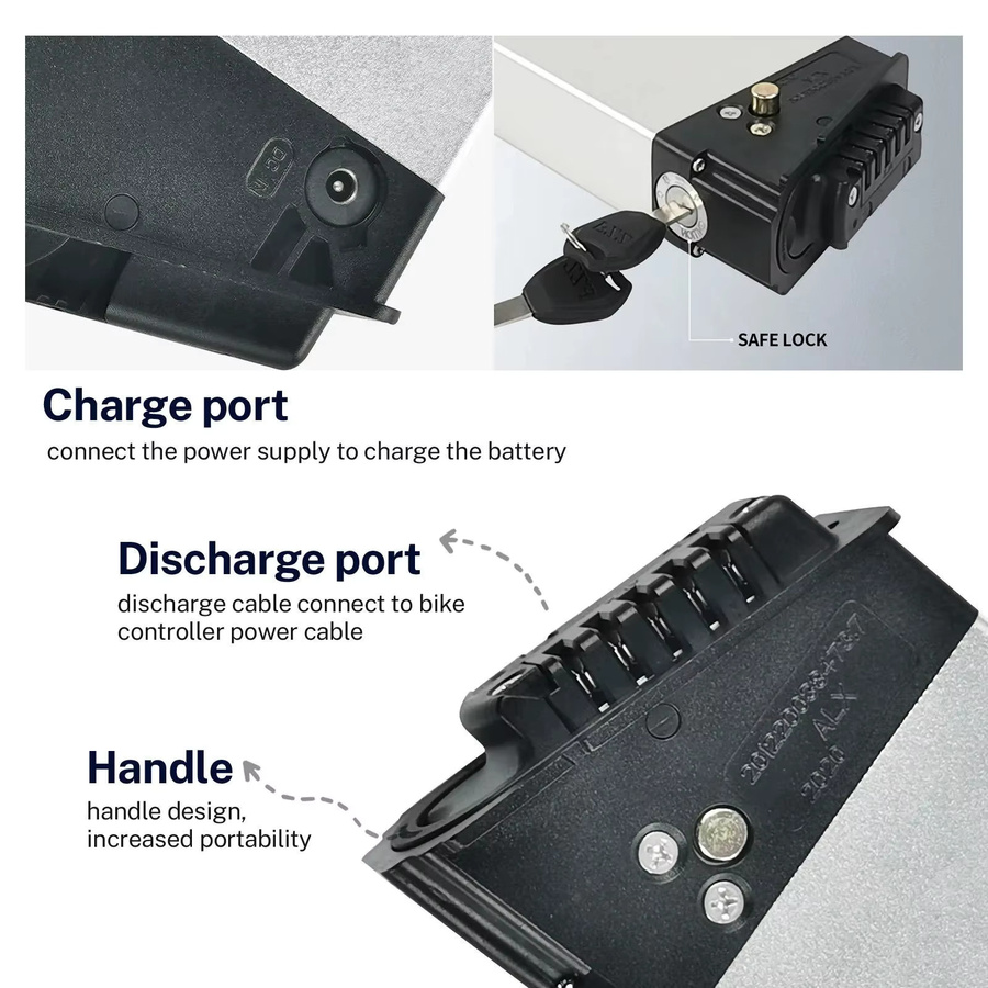 Samebike E-Bike Pedelec Akku DCH 006 Lithium-Batterie 48V 14Ah für LO26 20LVXD30 XP2.0 Faltfahrräder und LAFLY X3 JINGHMA R7 R5 - Bild 3