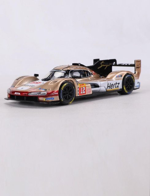 Linyi toy car Porsche 963 24 Stunden von Le Mans Rennwagen, Legierungsmodellauto, 1:43, grau, ab 14 Jahre - Bild 1