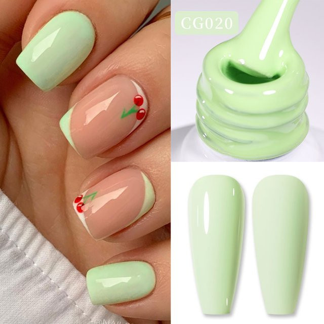 BORN PRETTY Gel-Nagellack, Milchiger Matcha Grüner, 10 ml - Bild 1