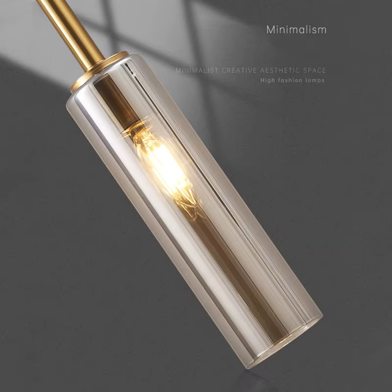 Claeted Nordic LED Pendelleuchte aus Glas in Transparent mit warmweißem Licht für Wohnzimmer, Schlafzimmer und Esszimmer - Bild 5