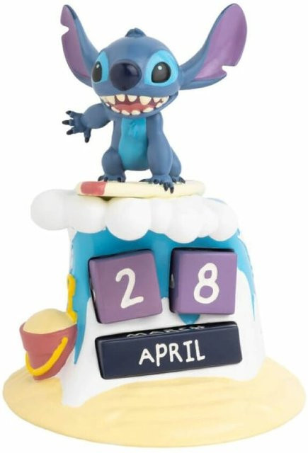 Disney Ewiger Kalender 3D Surfer in Blau aus Harz für den Tisch - Bild 1