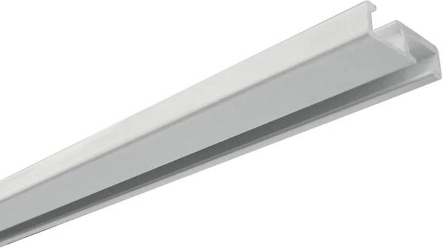 Gardinia Aluminium-Vorhangschiene 1-läufig in Weiß, Länge: 250 cm - Bild 1