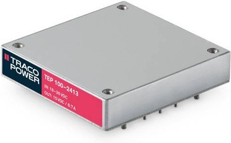 Traco Power TEP 100-1211 DC/DC-Wandler-Baustein 12 V/DC auf 5 V/DC, 20A, 100W, Farbe: Silber - Bild 1