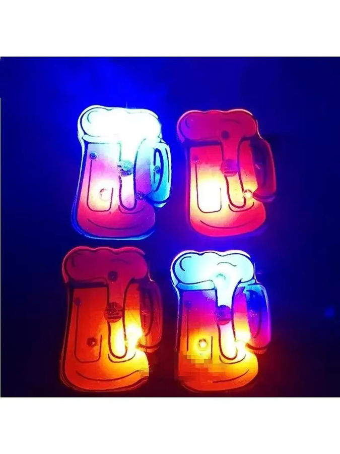 XR Partyday Brosche Bierglas, LED, Unisex - Bild 3