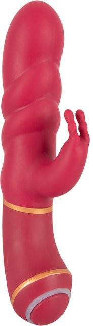 O Lovers Rabbitvibrator mit 2 Motoren in Blau oder Rot, Länge: 19 cm - Bild 1